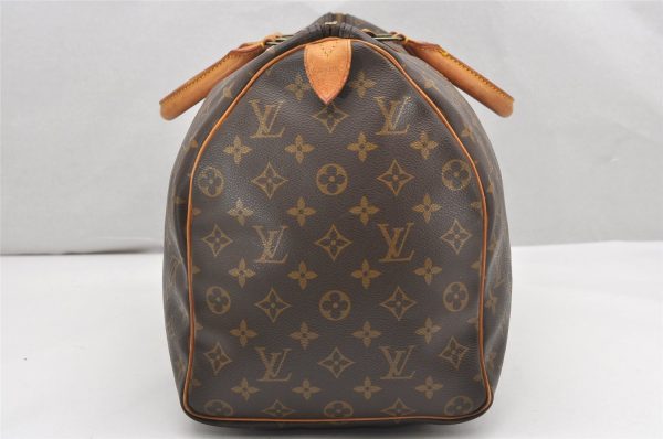 Authentic Louis Vuitton Monogram Keepall 45 Travel Boston Bag M41428 LV 4079K For Sale