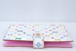 Louis Vuitton Monogram Multicolor Agenda PM Notebook Cover White Pink 2602K Online Hot Sale