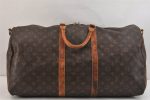 Authentic Louis Vuitton Monogram Keepall Bandouliere 55 M41414 Boston Bag 7178K Online Sale