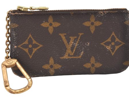 Authentic Louis Vuitton Monogram Pochette Cles Coin Purse Case M62650 LV 4848K Online Sale