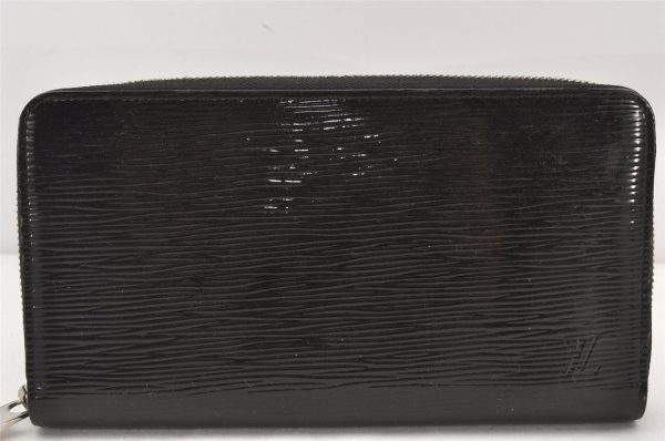 Authentic Louis Vuitton Epi Electric Zippy Organizer Wallet M6385N Black 6451K For Sale