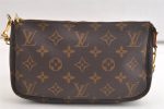 Authentic Louis Vuitton Monogram Pochette Accessoires Shoulder Cross Pouch 4078K Sale