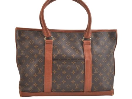 Auth Louis Vuitton Monogram Sac Weekend PM Vintage Tote Hand Bag M42425 LV 2930K For Cheap