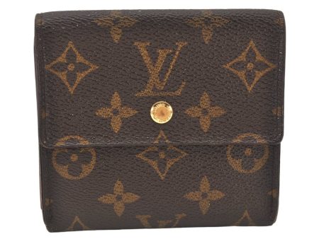 Authentic Louis Vuitton Monogram M61652 Porte Monnaie Billet Carte Credit 3706K Sale