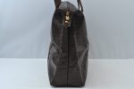 Authentic MARIO VALENTINO V Logo Vintage Boston Bag PVC Leather Brown K6658 Cheap