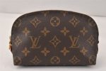 Authentic Louis Vuitton Monogram Pochette Cosmetic Pouch M47515 LV 4093K on Sale