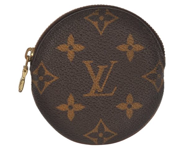 Authentic Louis Vuitton Monogram Porte Monnaie Rond Coin Purse M61926 LV 7401K Discount