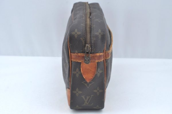 Authentic Louis Vuitton Monogram Compiegne 28 Clutch Hand Bag M51845 Junk L0597 Online