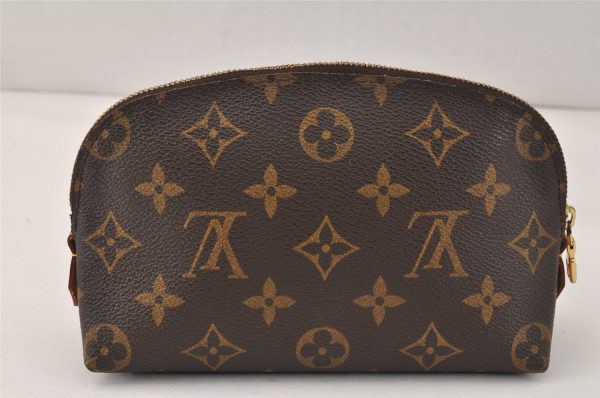 Authentic Louis Vuitton Monogram Pochette Cosmetic Pouch M47515 LV 4093K on Sale