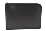 Authentic Louis Vuitton Epi Pochette Jours GM Document Case M64153 Black 4707K For Sale