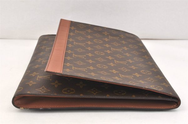 Authentic Louis Vuitton Monogram Porte Envelope Documents Case M51801 LV 3203K For Sale