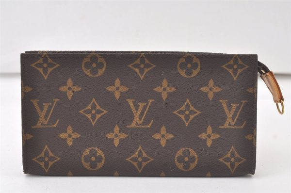 Authentic Louis Vuitton Monogram Pouch For Bucket GM LV Junk 7083K Hot on Sale