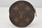 Authentic Louis Vuitton Monogram Porte Monnaie Rond Coin Purse M61926 LV 7401K Discount