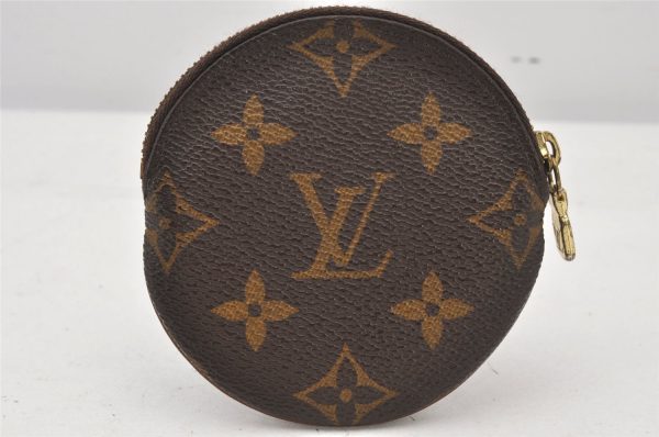 Authentic Louis Vuitton Monogram Porte Monnaie Rond Coin Purse M61926 LV 7401K Discount