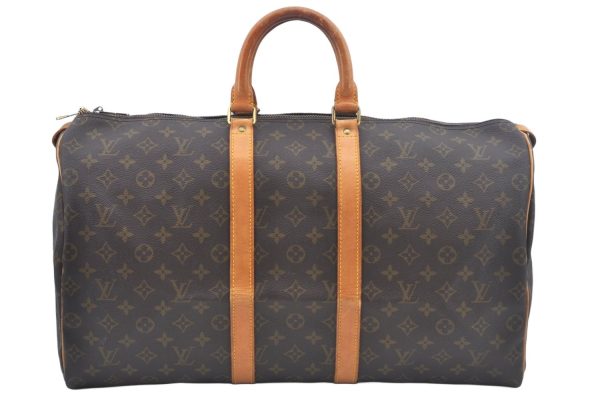 Authentic Louis Vuitton Monogram Keepall 50 Travel Boston Bag M41426 LV L0323 Hot on Sale