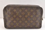 Auth Louis Vuitton Monogram Trousse Toilette 28 Clutch Hand Bag M47522 LV 6922K Hot on Sale