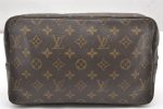 Auth Louis Vuitton Monogram Trousse Toilette 28 Clutch Hand Bag Old Model 4095K on Sale