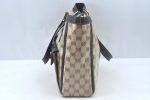 Authentic GUCCI GG Crystal Shoulder Tote Bag PVC Leather Brown L0590 For Cheap