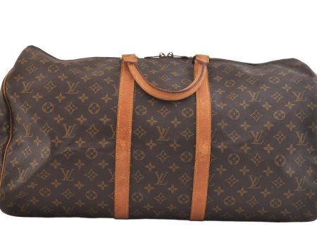 Authentic Louis Vuitton Monogram Keepall 55 Travel Boston Bag M41424 LV 3293K Supply