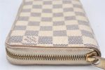 Authentic Louis Vuitton Damier Azur Zippy Wallet Long Purse N60019 LV 6196K For Cheap