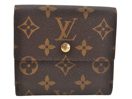 Authentic Louis Vuitton Monogram M61652 Porte Monnaie Billet Carte Credit 1636K Online