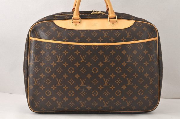 Authentic Louis Vuitton Monogram Alize 24 Heures Boston Hand Bag M41399 LV 6388K For Discount