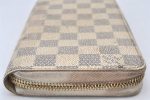 Authentic Louis Vuitton Damier Azur Zippy Wallet Long Purse N60019 LV 6498K Supply