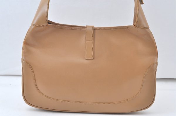 Authentic GUCCI Jackie Shoulder Hand Bag Purse Leather 0013306 Beige 7581K Discount