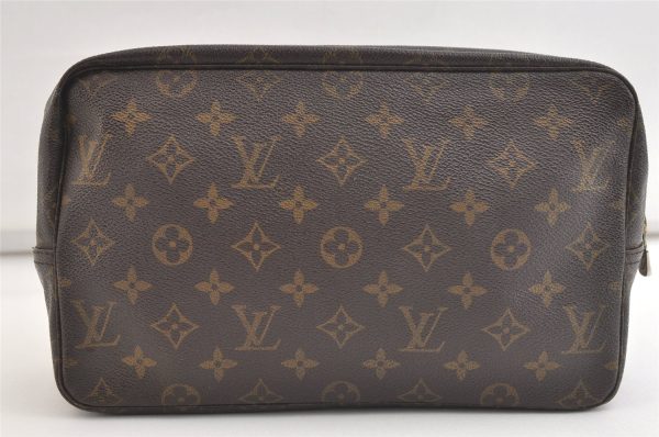 Auth Louis Vuitton Monogram Trousse Toilette 28 Clutch Hand Bag M47522 LV 4338K Supply