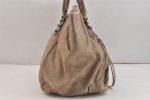 Authentic BALENCIAGA Classic The Sunday Tote Hand Bag Leather 228750 Brown 7567K For Cheap