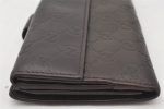 Authentic GUCCI Guccissima GG Leather Long Wallet Purse 257012 Brown 6495K Online now