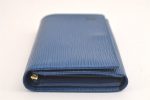 Auth Louis Vuitton Epi Porte Monnaie Billets Tresor Wallet Blue M63505 LV 4235K on Sale