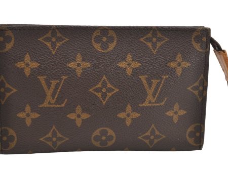 Authentic Louis Vuitton Monogram Pouch For Bucket PM LV Junk 3135K Hot on Sale