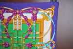 Authentic HERMES Carre 90 Scarf  Crano Manege  Silk Purple 1836J Online Sale