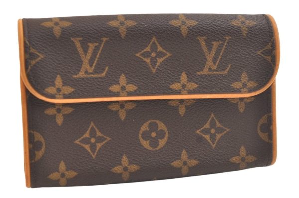 Auth Louis Vuitton Monogram Pochette Florentine Pouch Waist Bag M51855 LV 4178K Online now