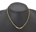 Auth Christian Dior Gold Tone Rhinestone Chain Pendant Necklace CD Box 4261K Cheap