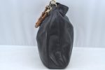 Authentic GUCCI Bamboo 2way Sholuder Bag Leather Black Junk L0622 Hot on Sale