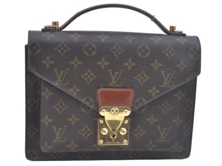 Auth Louis Vuitton Monogram Monceau 2Way Shoulder Hand Bag M51187 LV Junk L0375 Cheap