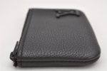 Authentic Louis Vuitton Aerogram Pochette Cles Coin Purse Black M81031 Box 2872K on Sale