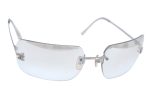 Authentic CHANEL Sunglasses CC Logos CoCo Mark Titanium Clear L0325 For Discount