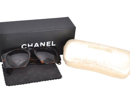 Authentic CHANEL Sunglasses Tortoise Shell CC Plastic Brown 01450 Box Junk 3620K Online Hot Sale