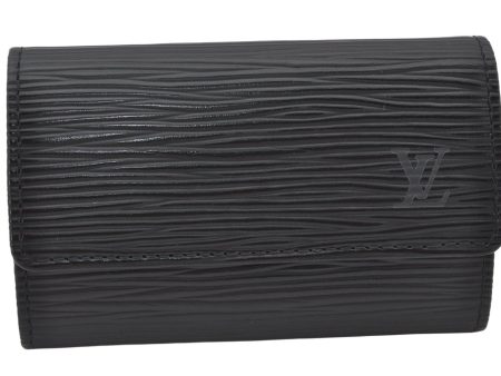 Authentic Louis Vuitton Epi Multicles 6 Key Case Black M63812 LV 4748K Hot on Sale