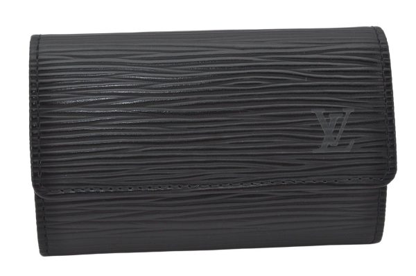 Authentic Louis Vuitton Epi Multicles 6 Key Case Black M63812 LV 4748K Hot on Sale