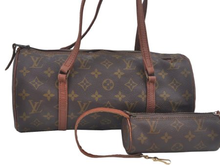 Authentic Louis Vuitton Monogram Papillon 30 Hand Bag Old Model LV Junk L0638 Online