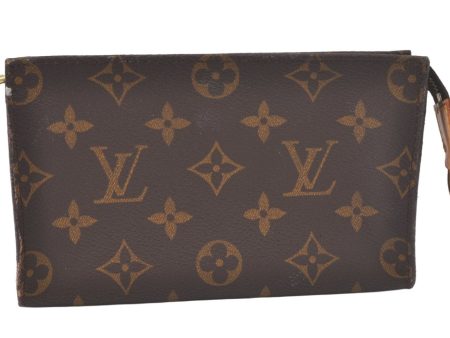 Authentic Louis Vuitton Monogram Pouch For Bucket PM LV Junk 6973K Sale