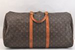 Authentic Louis Vuitton Monogram Keepall 55 Travel Boston Bag M41424 LV 7114K on Sale