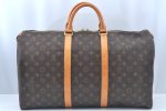 Authentic Louis Vuitton Monogram Keepall 50 Travel Boston Bag M41426 LV L0181 Online Sale