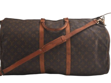 Auth Louis Vuitton Monogram Keepall Bandouliere 60 Boston Bag Old Model 5816K Sale