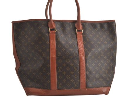 Auth Louis Vuitton Monogram Sac Weekend GM Vintage Tote Hand Bag M42420 LV 5508K Online Sale