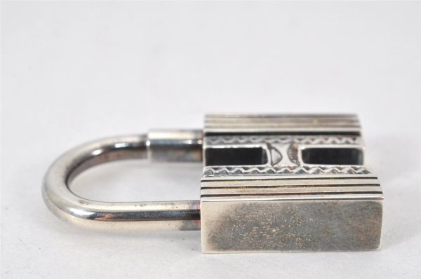 Authentic HERMES TOUAREG Cadena Padlock Silver 925 Box 4716K For Discount